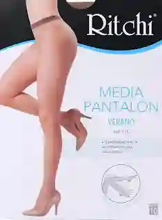 Media Velada Pantalon Seda Fria Color Canela Talla M Marca Ritchi