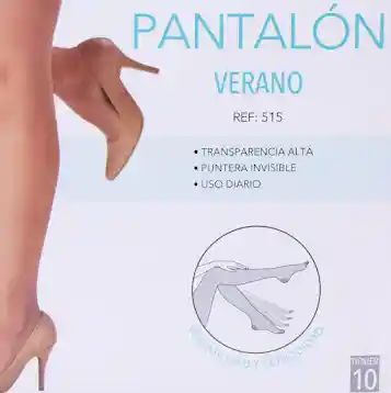Media Velada Pantalon Seda Fria Color Canela Talla M Marca Ritchi