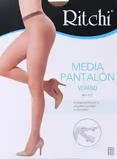Media Velada Pantalon Seda Fria Color Canela Talla L Marca Ritchi