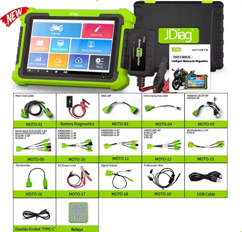 Scanner Multimarca Para Motocicletas M400 Jdiag