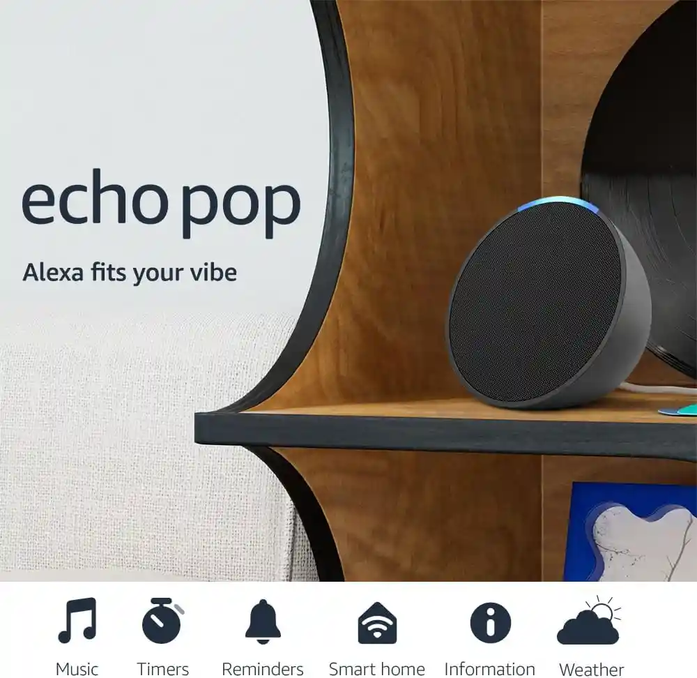 Echo Pop Asistente Virtual Alexa Amazon