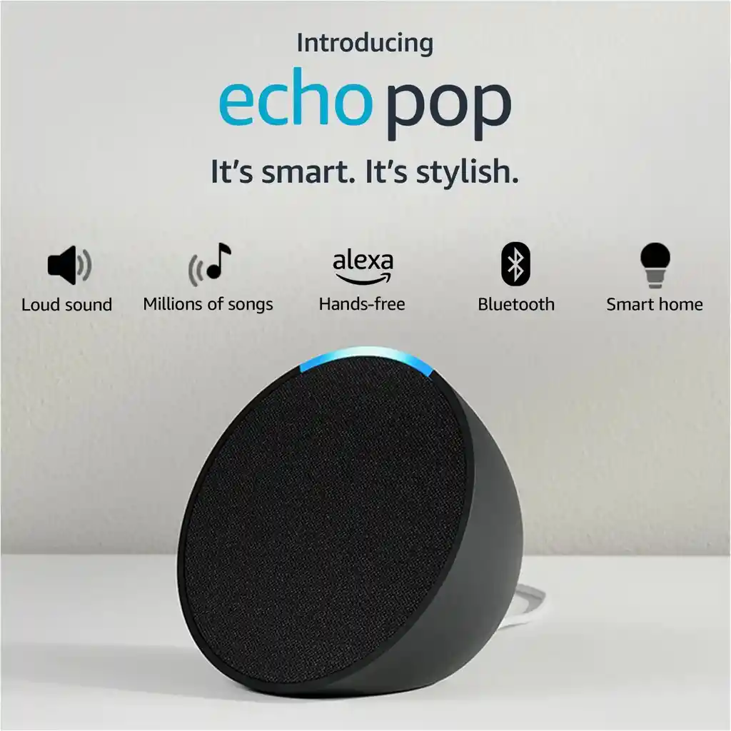Echo Pop Asistente Virtual Alexa Amazon
