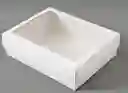 Caja Base Y Tapa Blanca Con Acetato 23x18x6.5