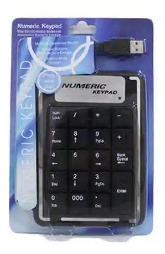 Teclado Numerico Para Portatil O Usb Cable Alambrico