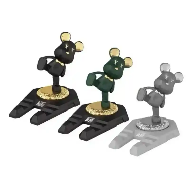 Soporte Base Celular Escritorio Figura Estatua Oso Kawaii