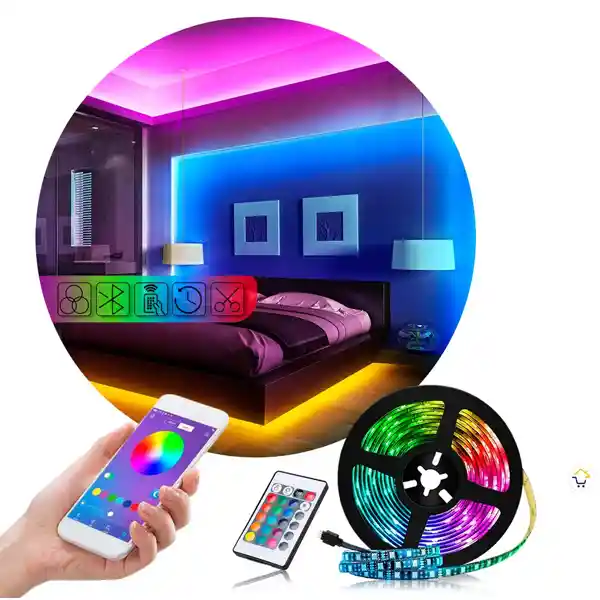 Cinta Led Bluetooth Rgb App 10m