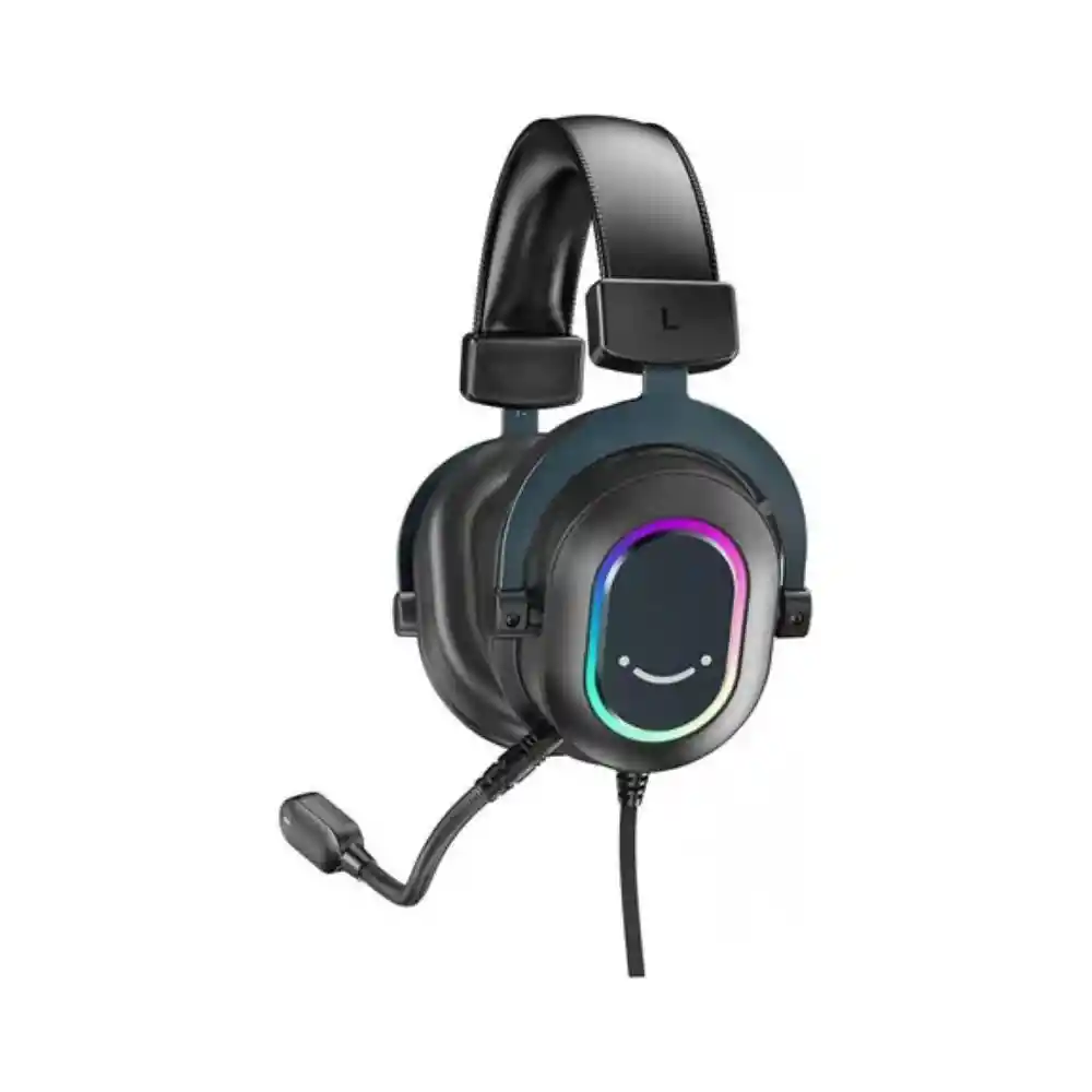 Fifine H6 Auriculares Gamer Rgb Usb Color Negro