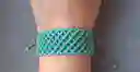 Pulsera De Macramé Hecha A Mano/ Pieza Única, Pulsera Diagonal -miel Silvestre