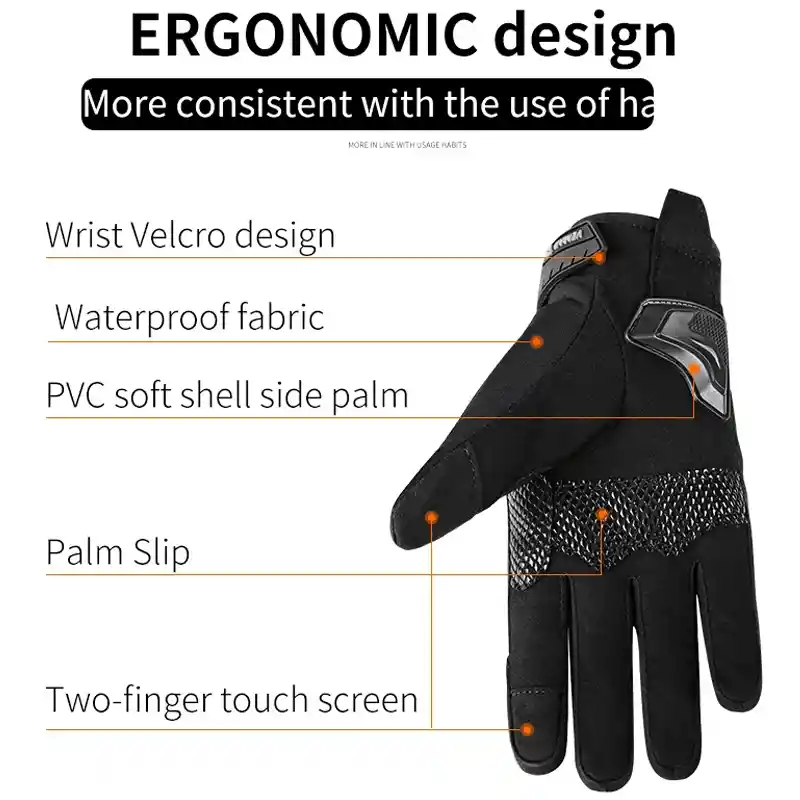 Guantes Impermeables 100% Relfectivos Moto Termicos Pz03w Disponible Talla S, Xs, Xl Y Xxl