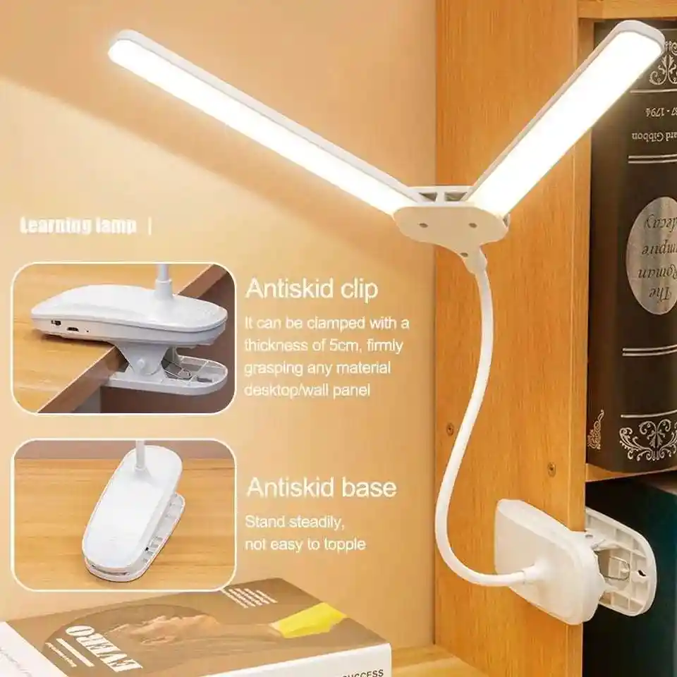 Lámpara Luz Led Con Clip | Recargable Y Ajustable