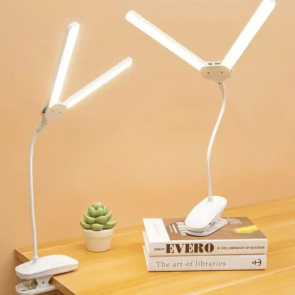 Lámpara Luz Led Con Clip | Recargable Y Ajustable