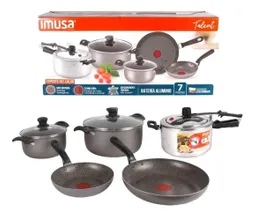 Bateria Imusa Talent Modelo 7 Piezas Oe