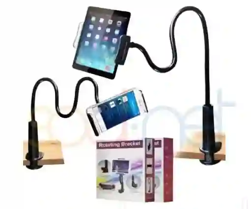 Soporte Giratorio 7-12" Tablet O Cell 360° Cama Perezos@ Montaje De Escritorio