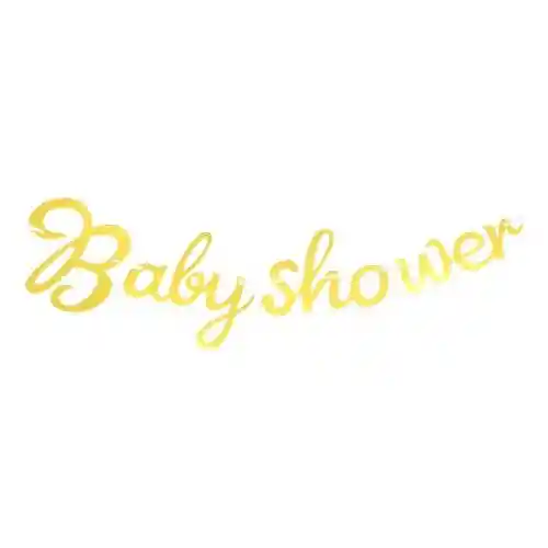 Baby Shower Dorado Letrero O Cartel
