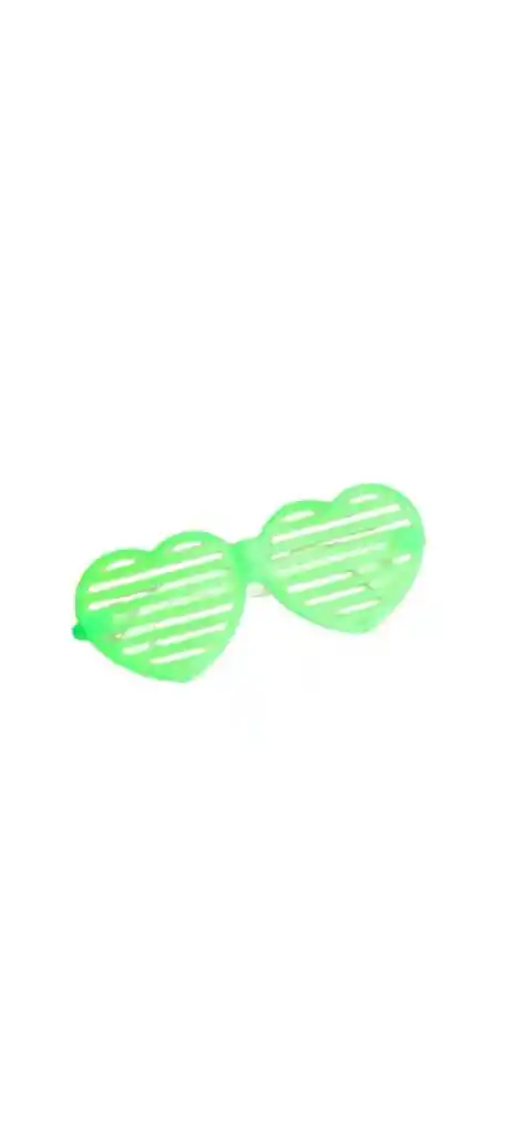 Gafas En Forma De Corazon Verdes
