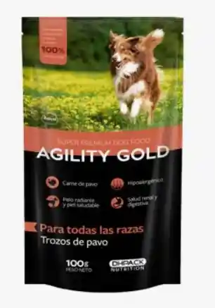 Agility Gold Sobres Trozos De Pavo Naranja 100gr