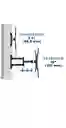 Soporte De Pared Movible Para Tv De 32 A 55 Pulgadas An400 Negro