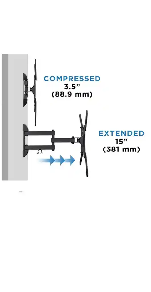 Soporte De Pared Movible Para Tv De 32 A 55 Pulgadas An400 Negro