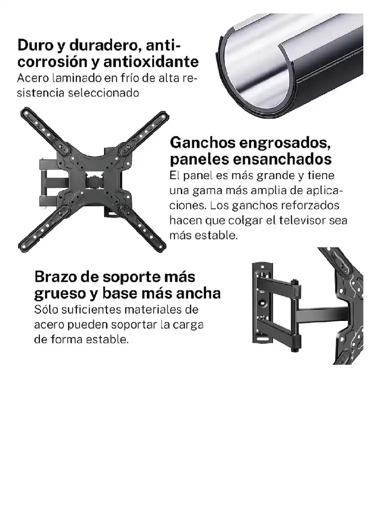 Soporte De Monitor Tv Pantallas De 14 A60 Pulgada Máx 45kg Negro Mejora El Efecto De Pesaje Para Un Mejor Y Sólido, Aomu