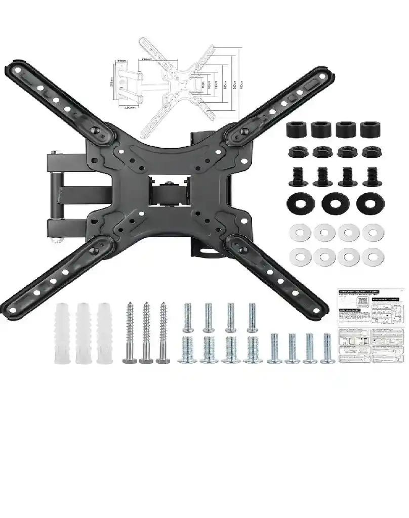 Soporte De Monitor Tv Pantallas De 14 A60 Pulgada Máx 45kg Negro Mejora El Efecto De Pesaje Para Un Mejor Y Sólido, Aomu