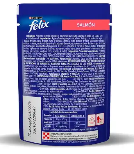 Sobre Felix Con Salmón