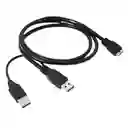 Cable Para Disco Duro Externo A Doble Usb