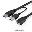 Cable Para Disco Duro Externo A Doble Usb