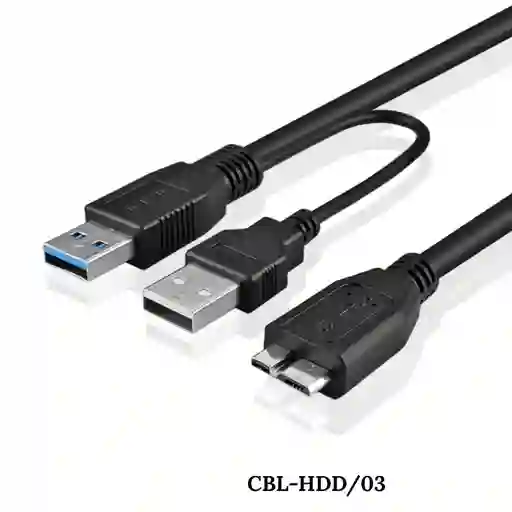 Cable Para Disco Duro Externo A Doble Usb