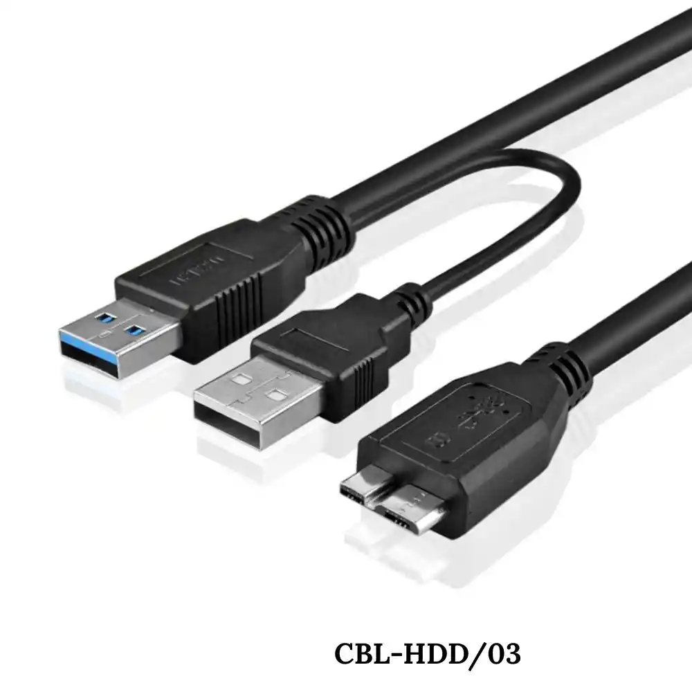 Cable Para Disco Duro Externo A Doble Usb