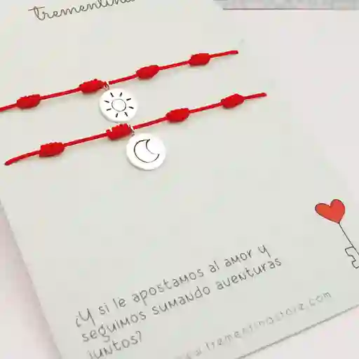 Pulsera Pareja Sol Y Luna