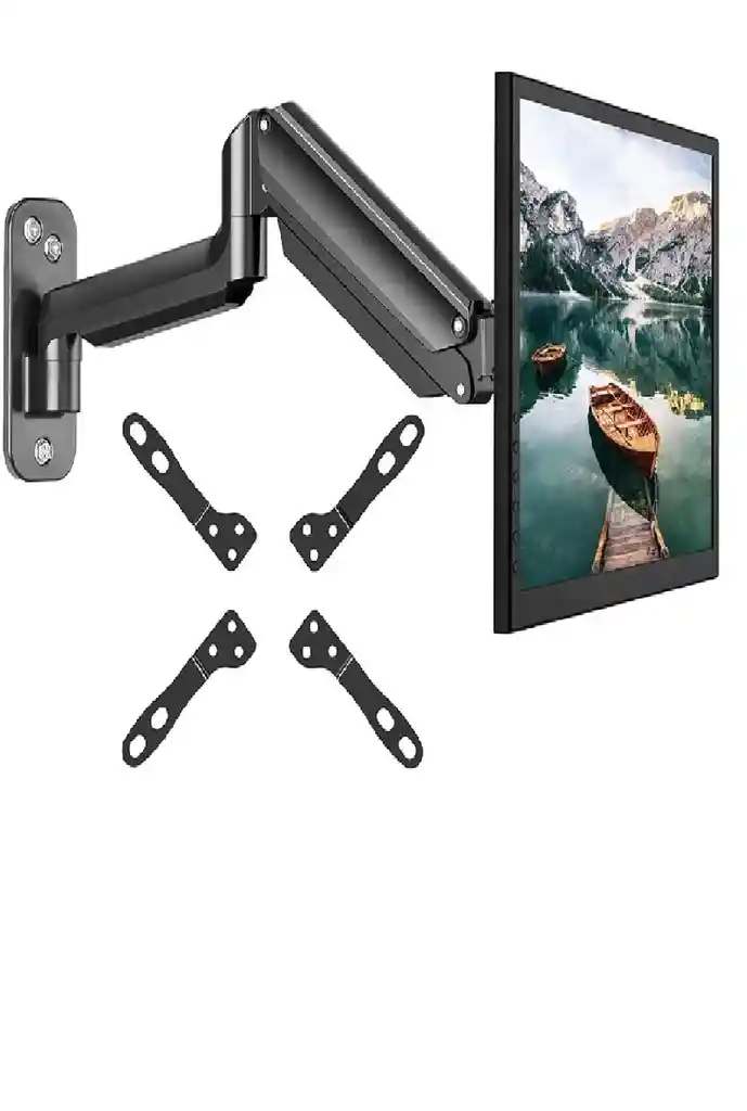 Soporte Tv Monitor Pc Flexible Girable 17 - 35 Pulgadas Color Negro