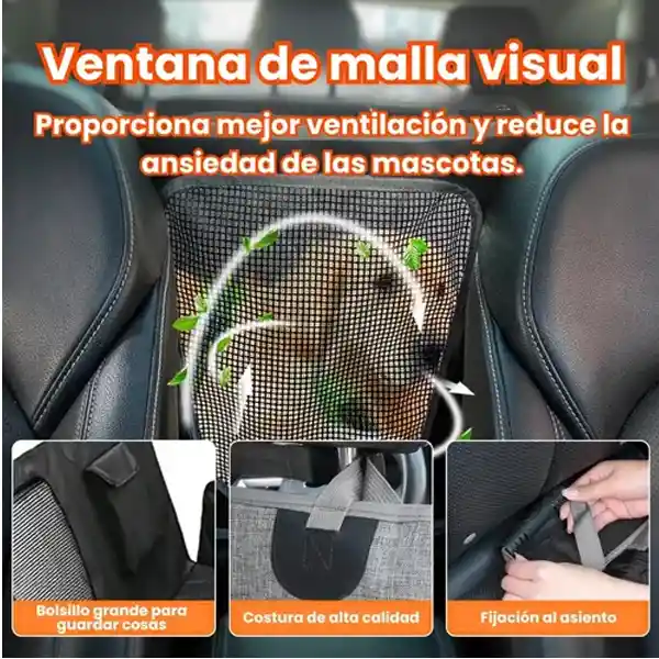 Funda Asiento Carro Forro Protector Silla Auto Mascota Perro