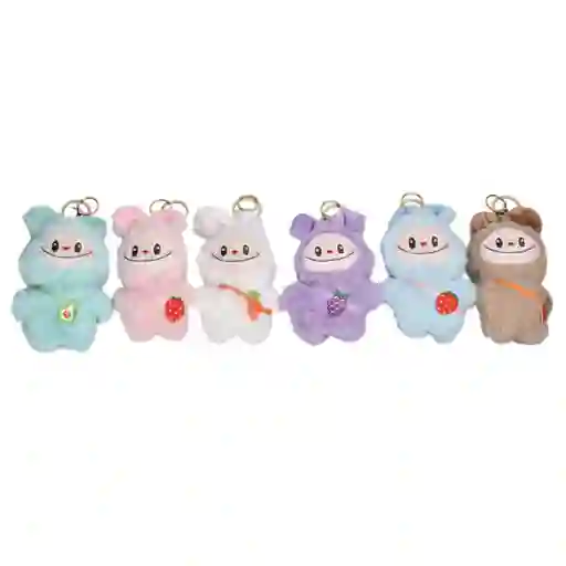 Llavero Peluche Personaje Diferentes Colores Dim:8x15x3