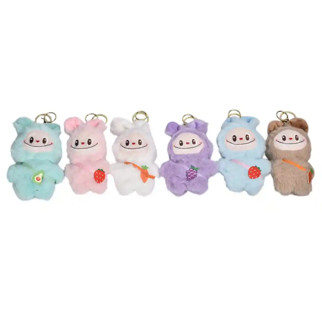 Llavero Peluche Personaje Diferentes Colores Dim:8x15x3