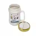 Mug Pocillo Ceramica Con Tapa Espejo Personaje 400ml Dim:7x7x13