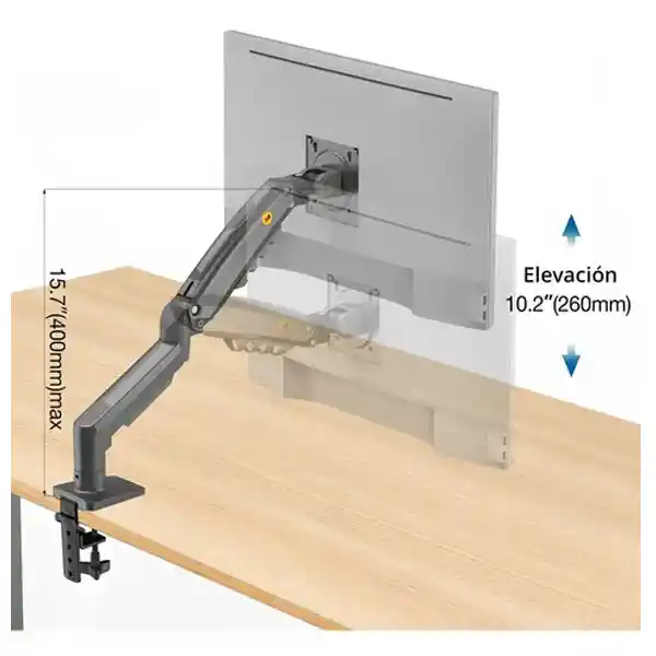Soporte De Mesa Para Tv/monitor North Bayou Nb F80 17 30 Color Negro