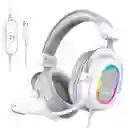 Fifine H6 Auriculares Gamer Rgb Usb Color Blanco