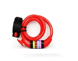Candado De Cable Articulado De Clave 18x1500 Rojo