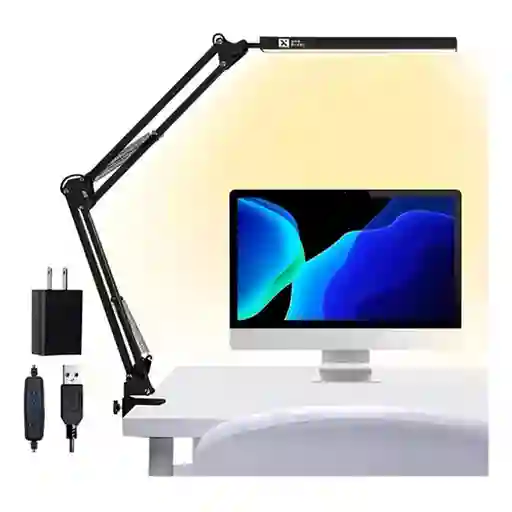Lampara De Escritorio Mesa Led Con Brazo Ajustable