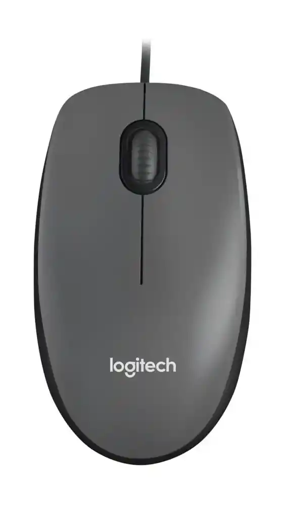 Mouse Óptico Usb Logitech M90 / Cómodo Diseño Ambidiestro