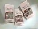 Uñas Postizas Profesionales Decoradas Medianas Gel Polish X12 Unds