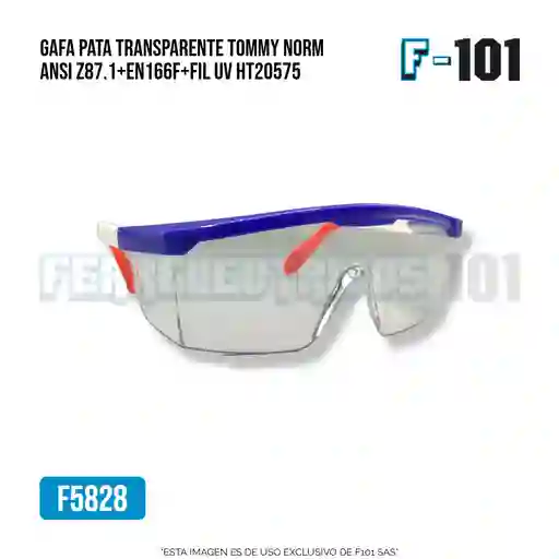 Gafa Marco Rojo/azul Transparente Bicolor Con Norma