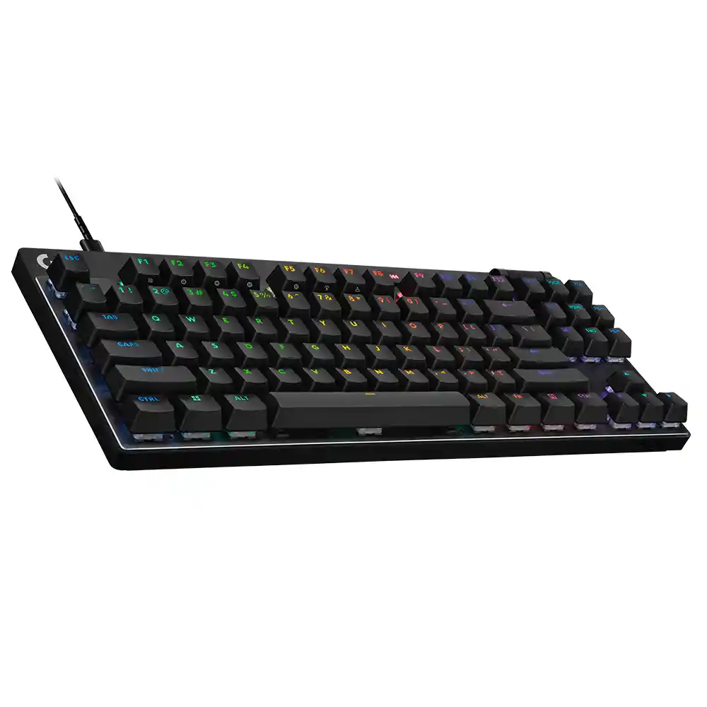 Teclado Gamer Mecánico Alambrico Logitech Pro X Tkl Rapid Rgb Negro (inglés)