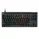 Teclado Gamer Mecánico Alambrico Logitech Pro X Tkl Rapid Rgb Negro (inglés)