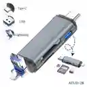 Adaptador Convertidor Multipuerto 6 En 1 Tipo C Usb Lightning A Sd Micro Sd Usb