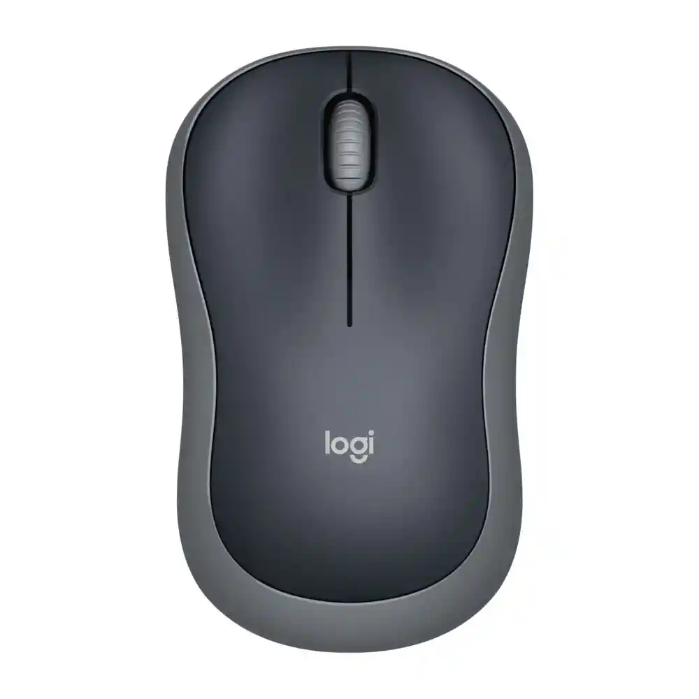 Logitech M185 Mouse Inalámbrico, Win Mac Chrome Gris-negro