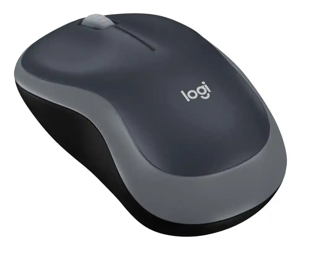 Logitech M185 Mouse Inalámbrico, Win Mac Chrome Gris-negro