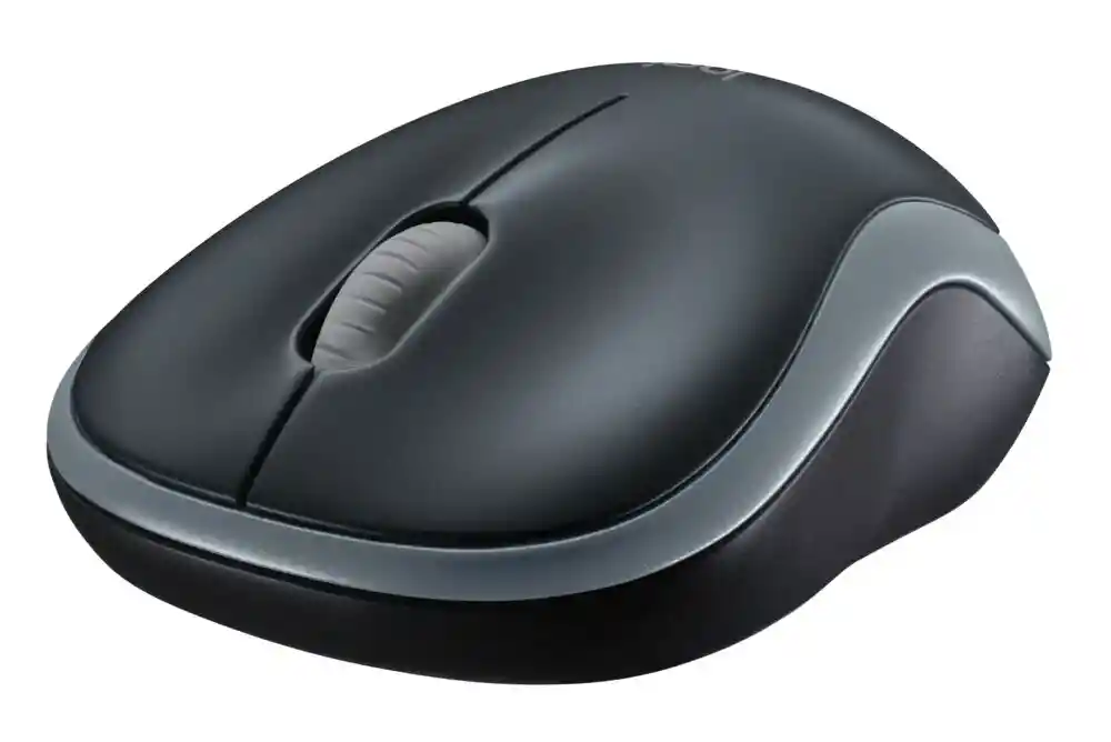 Logitech M185 Mouse Inalámbrico, Win Mac Chrome Gris-negro