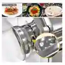 Maquina Hacer Pasta Manual Rollera Spaguetti Ajusta Espesor Color Blanco