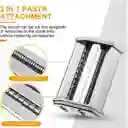 Maquina Hacer Pasta Manual Rollera Spaguetti Ajusta Espesor Color Blanco